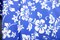 1 Yard Tropical Blue Hibiscus Floral Spandex Fabric Four Way Stretch Activewear Swimwear Costume Leggings Material 58/60 Inch Width